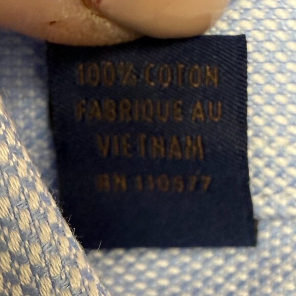 NWT Men's DAVID DONAHUE Royal Oxford Dress Shirt "Trim"-Fit | Size 15 | 32/33 - Picture 9 of 9